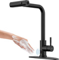 Touchless Kitchen Faucet with Pull Down Sprayer Matte Black
