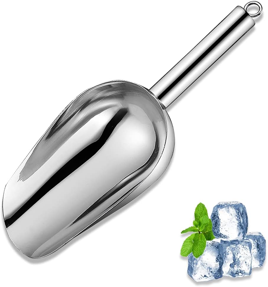 6 Oz Stainless Steel Ice Scoop - CADAVO