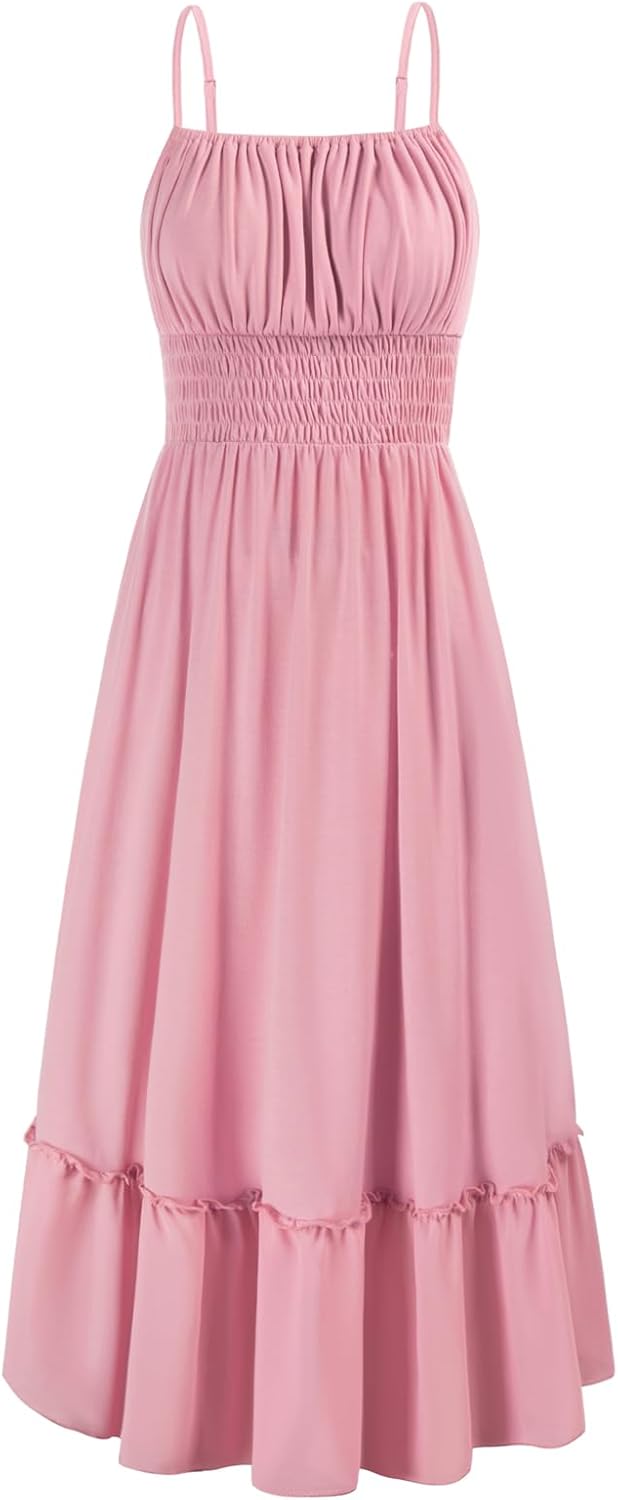 GRACE KARIN Womens Summer Maxi Dress with Pockets for Beach