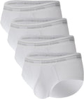 Mens Bamboo Soft Breathable Open-Fly Briefs - Tagless Comfort