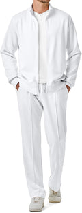 Men's Sweatsuit Tracksuit 2 Piece Set Full Zip Jogging Suit - Casual