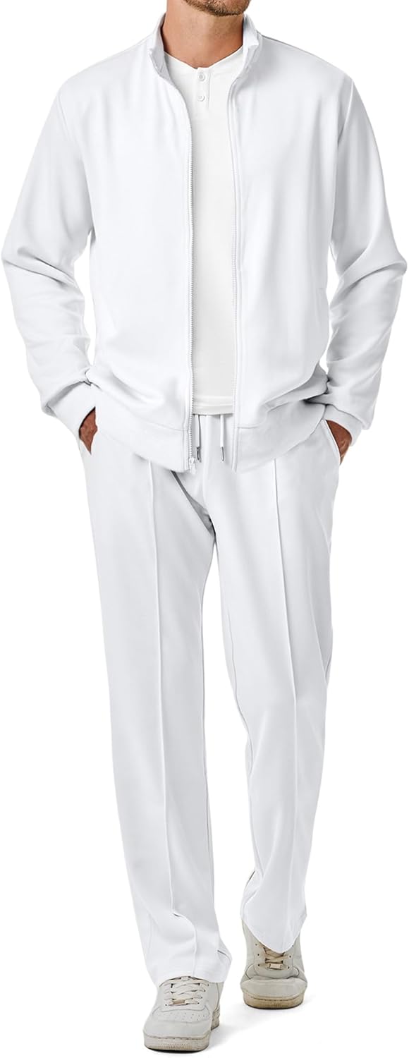 JMIERR Men's Sweatsuit Tracksuit Set for Casual Jogging Wear