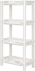 4 Tier Shower Caddy Organizer Shelf - Narrow Corner Rustproof Stand