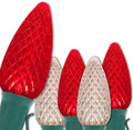 C9 OptiCore Red & Warm White LED Christmas Lights for Outdoors