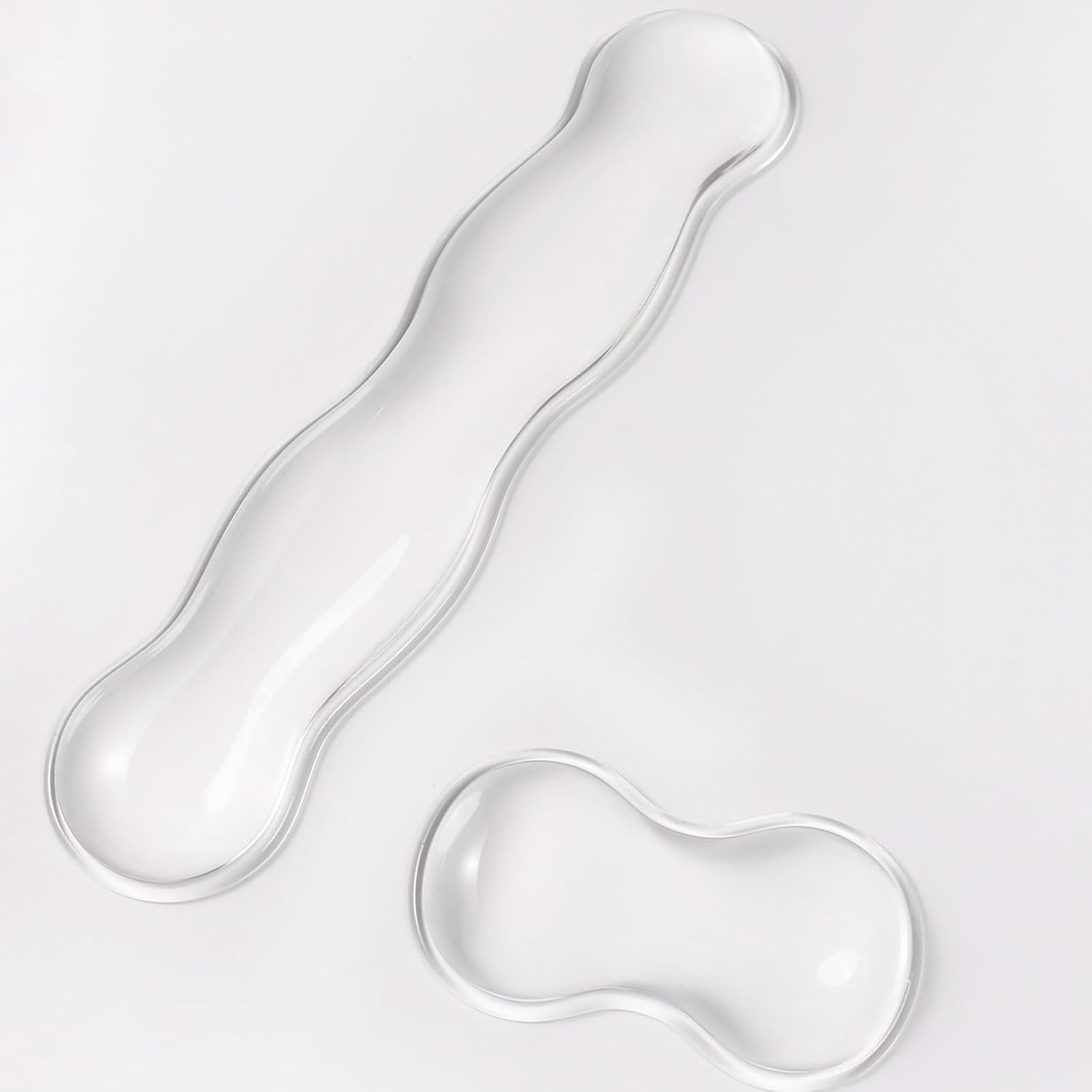 Cute White Silicone Wrist Rest Set - Ergonomic Bliss!