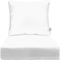 Sunbrella Deep Seating Cushion Set 24 x 24 Seat Canvas White - Durable