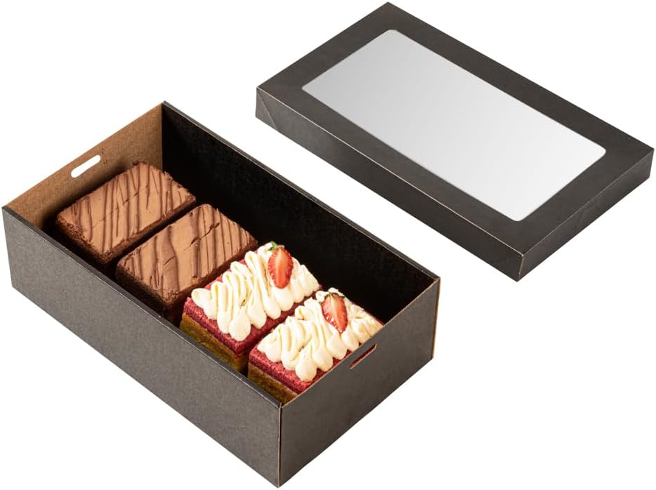 Cater Tek Baked Goods Boxes - Greaseproof Pastry Boxes for Events