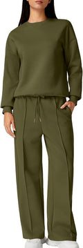 AirCotton 2 Piece Sweatsuit Tracksuit - Comfortable Wide Leg Set