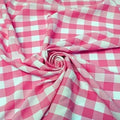 1in Checkered Gingham PolyPoplin Fabric by the Yard - 60 in Wide any