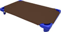 Daycare Cot Sheets 22 in x 52 in 12-Pack - Chocolate Microfiber