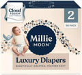 Millie Moon Luxury Diapers Size 2 - Gentle, 12-Hour Protection