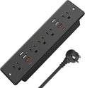 Recessed Power Strip Flat Plug with USB-C and Fast Charging - Desk