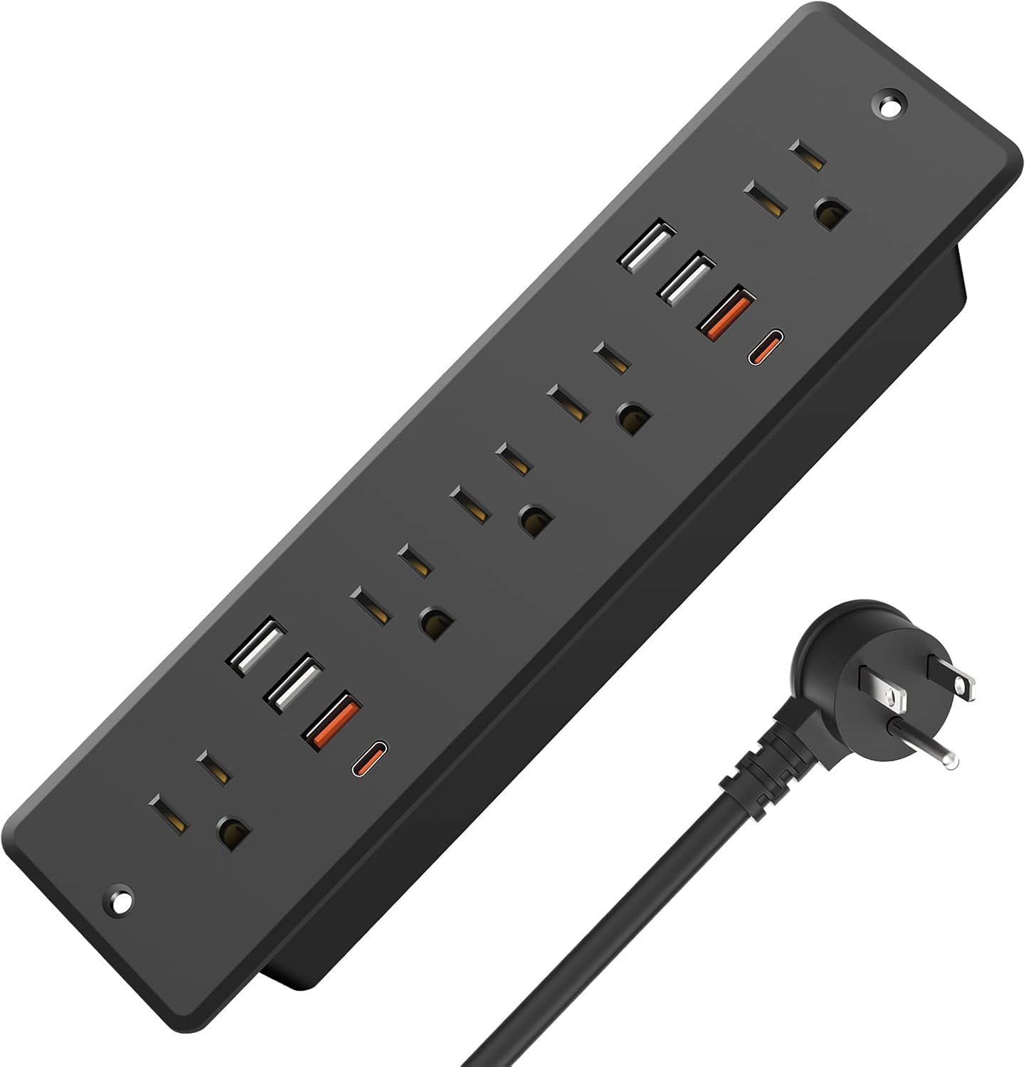 HHSOET 13 in 1 Recessed Power Strip with Fast Charging USB Ports