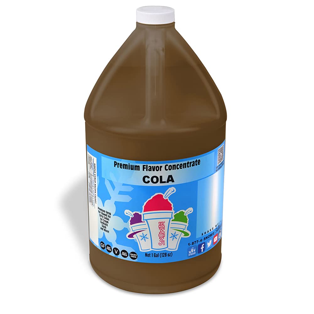 SNOWIE Shaved Ice Snow Cone Flavor Concentrate - Cola Gallon