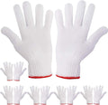 6 Pairs Thick Cotton Work Gloves - Ultimate Grip & Protection!