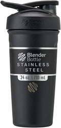 BlenderBottle Strada: Insulated Stainless Steel Shaker: 24oz Black