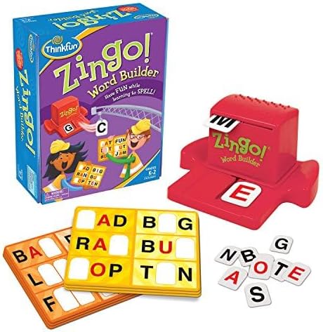 ThinkFun Zingo Word Builder Game with Booster Pack #2 Expansion
