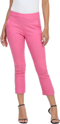Pull On Capri Pants for Women with Pockets - Comfortable