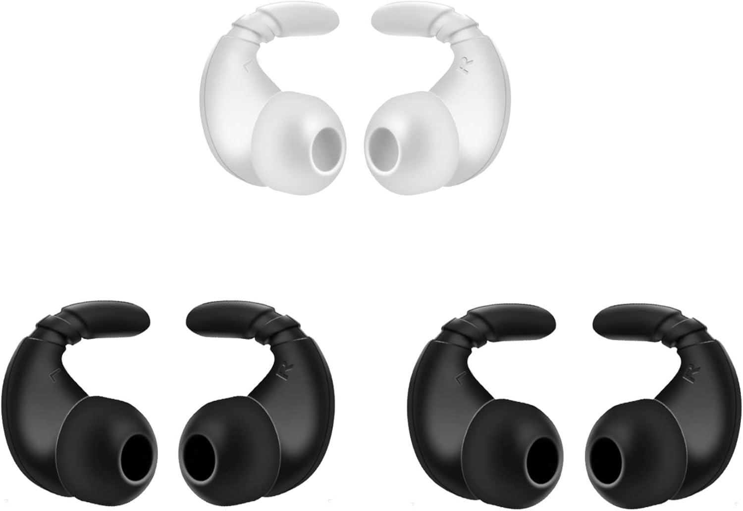 Ergonomic Silicone Ear Hooks for Enhanced Workout Performance