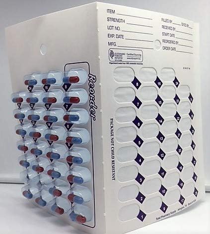 31 Day Multi-med Monthly Cold Seal Blister Pack for Caregivers