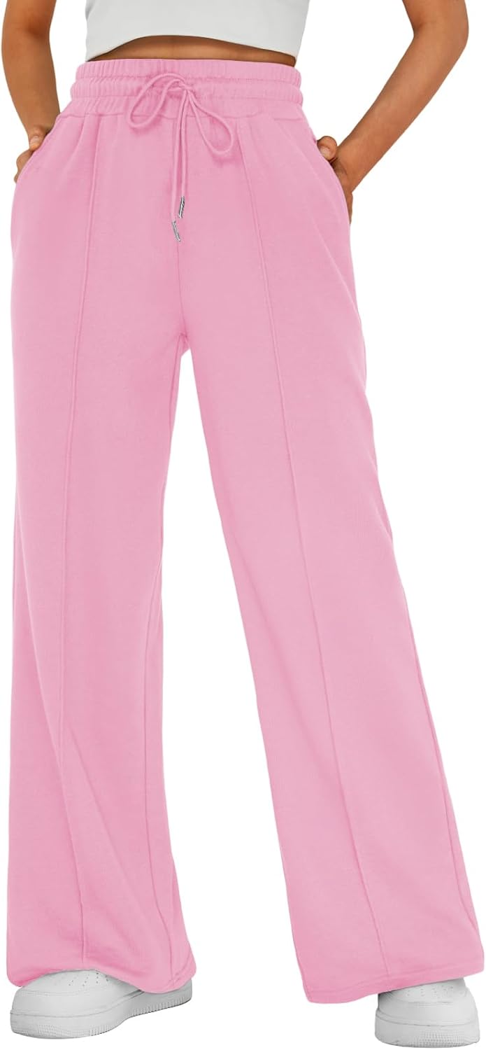 AUTOMET Womens Wide Leg Sweatpants for Fall and Winter Fashion