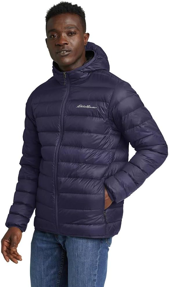 Eddie Bauer Men's CirrusLite Hooded Down Jacket for Comfort