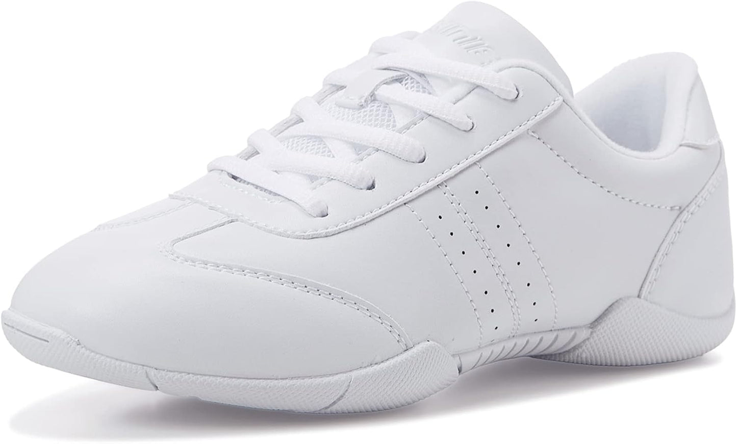 BAXINIER Youth Girls White Cheerleading Shoes for Active Fun