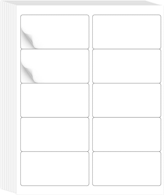 Printable White Mailing Labels - 300 Matte Stickers