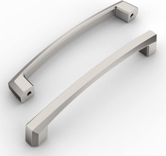 Amerdeco 10 Pack Brushed Satin Nickel Cabinet Pulls for Kitchen