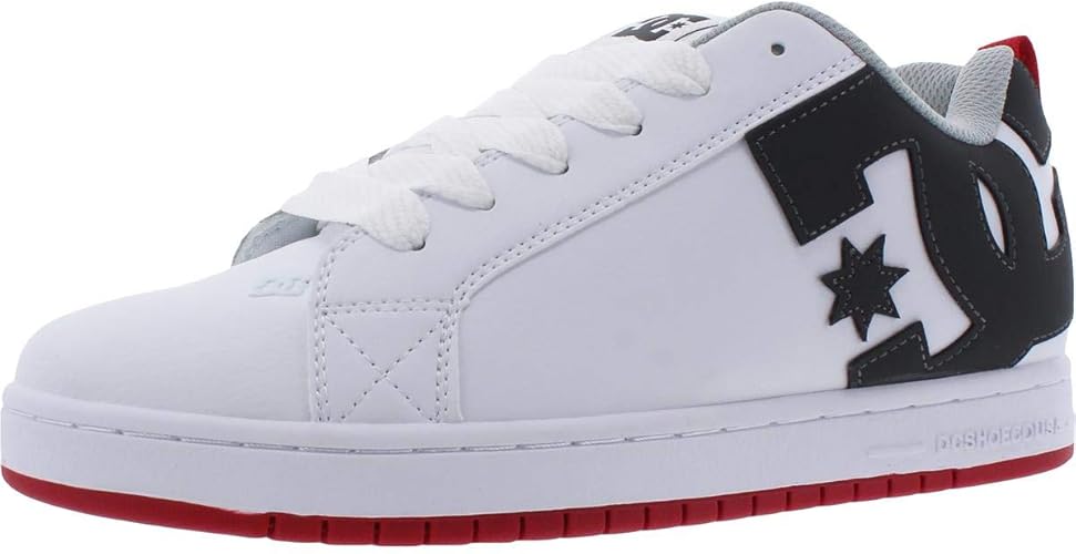 DC Men's Court Graffik Casual Low Top Skate Shoe for Comfort