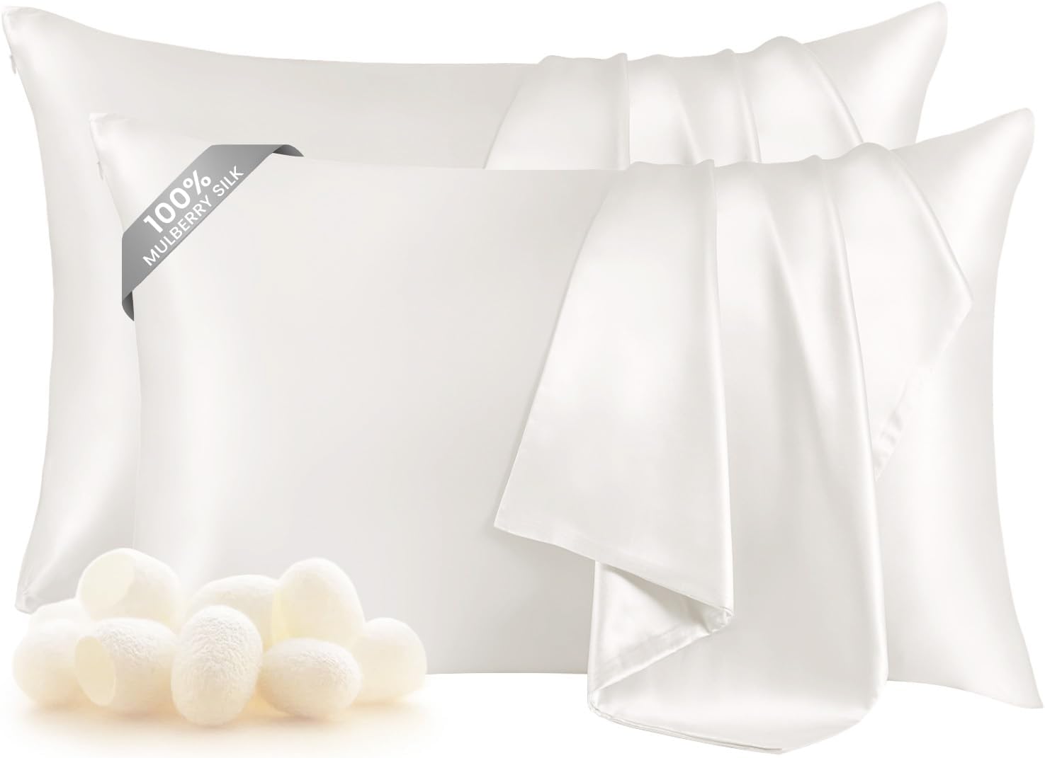 Luxurious 100% Pure Mulberry Silk Pillowcases for Hair and Skin