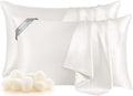100% Mulberry Silk Pillowcase Set of 2 - Smooth Hair & Skin Care