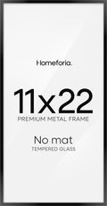11x22 Black Newspaper Frame for Modern Home Decor Display
