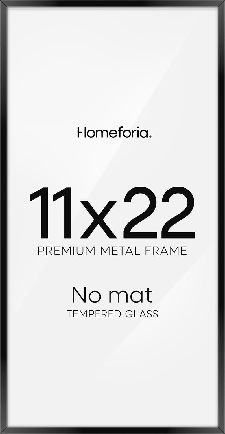 11x22 Black Newspaper Frame for Modern Home Decor Display