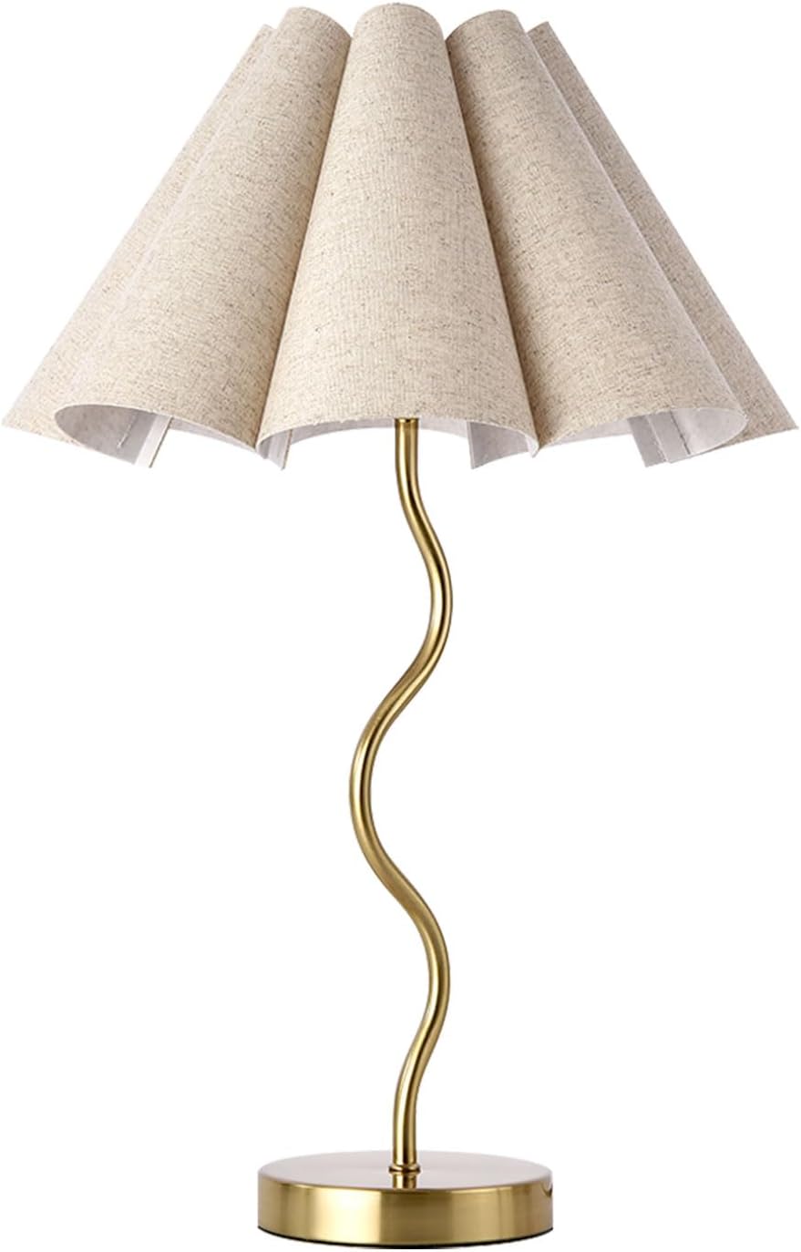 KUNJOULAM Small Table Lamp for Bedroom and Home Office Decor