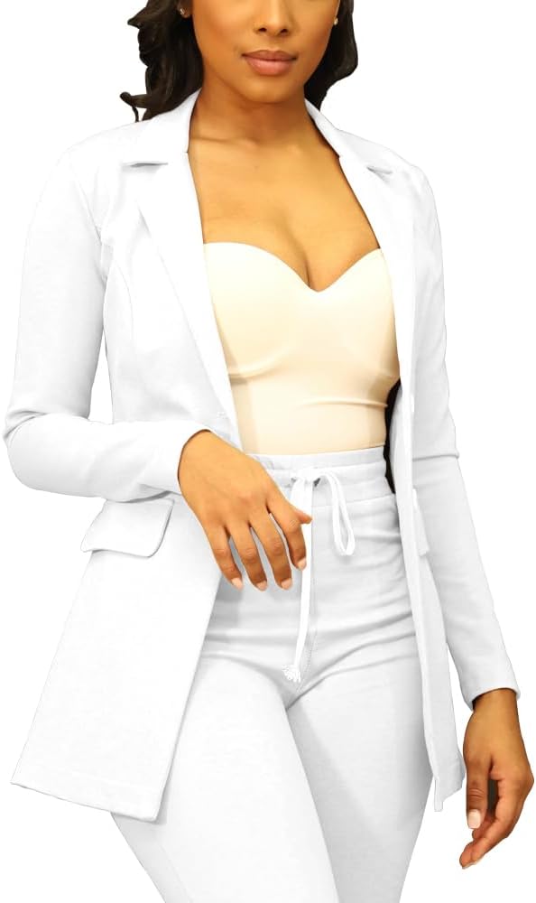 Stylish Long Sleeve Blazer Jacket for Women - Perfect for Work