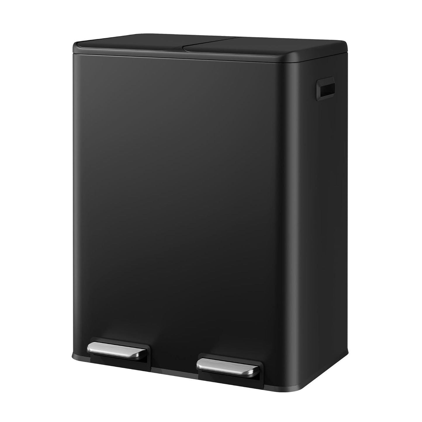 WLIVE Dual Trash Can with Soft-Close Lid for Kitchen Use