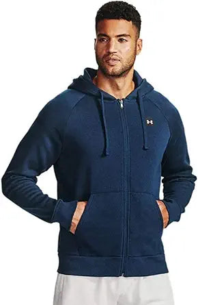 Under Armour Men's Rival Fleece Full Zip Hoodie for Comfort