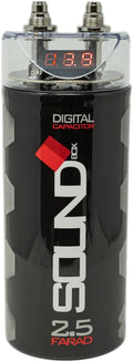 SoundBox SCAP2D 2.5 Farad Digital Capacitor for Car Audio - 2500 Watts