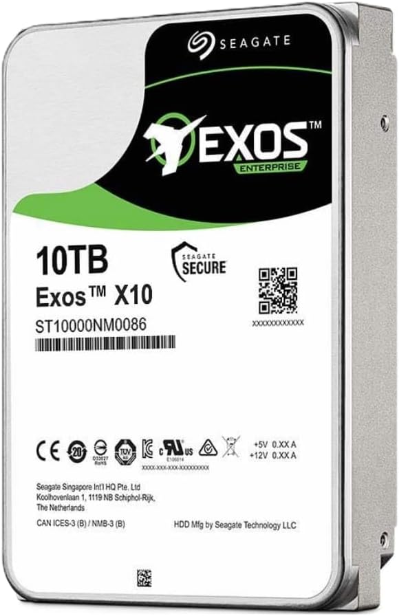 Seagate Exos X10 10TB SAS Hard Drive - Enhanced Enterprise Performance