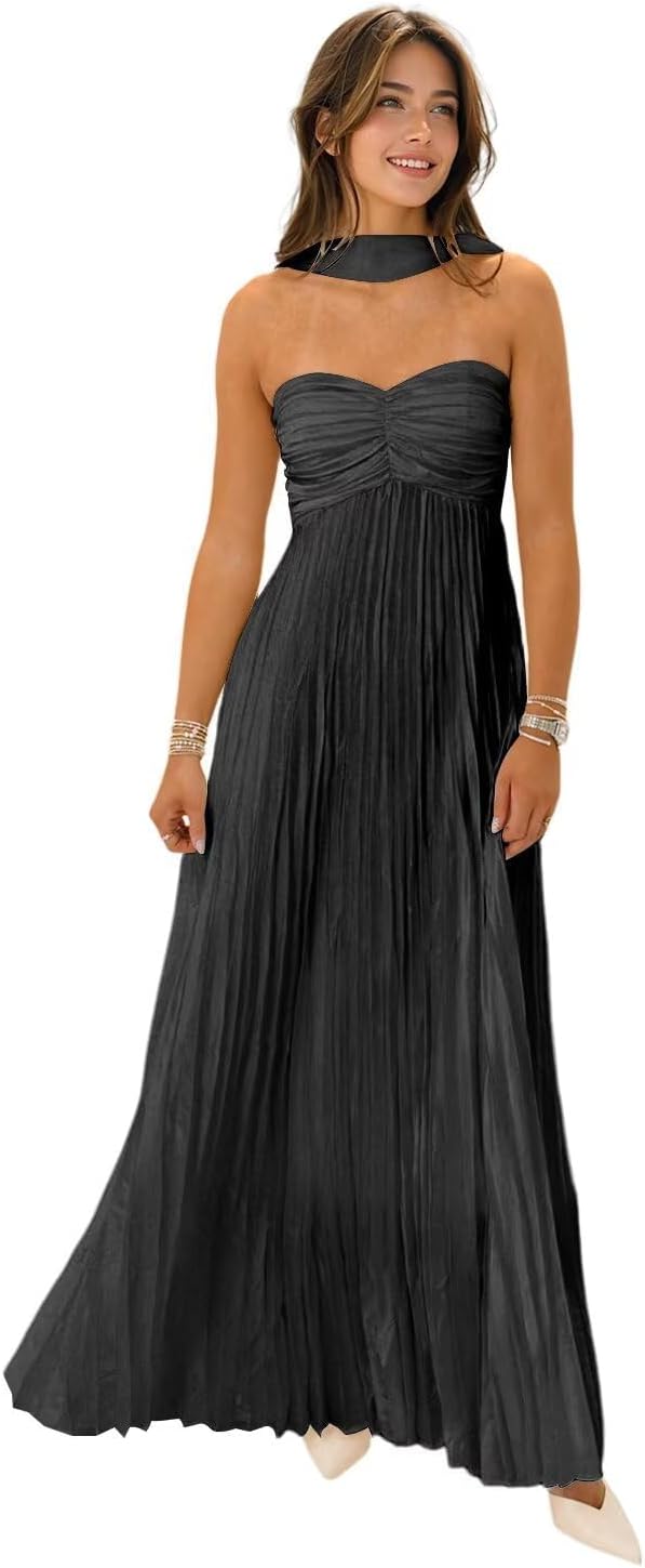 Strapless Bridesmaid Dresses for Women with Scarf - 2025 Style