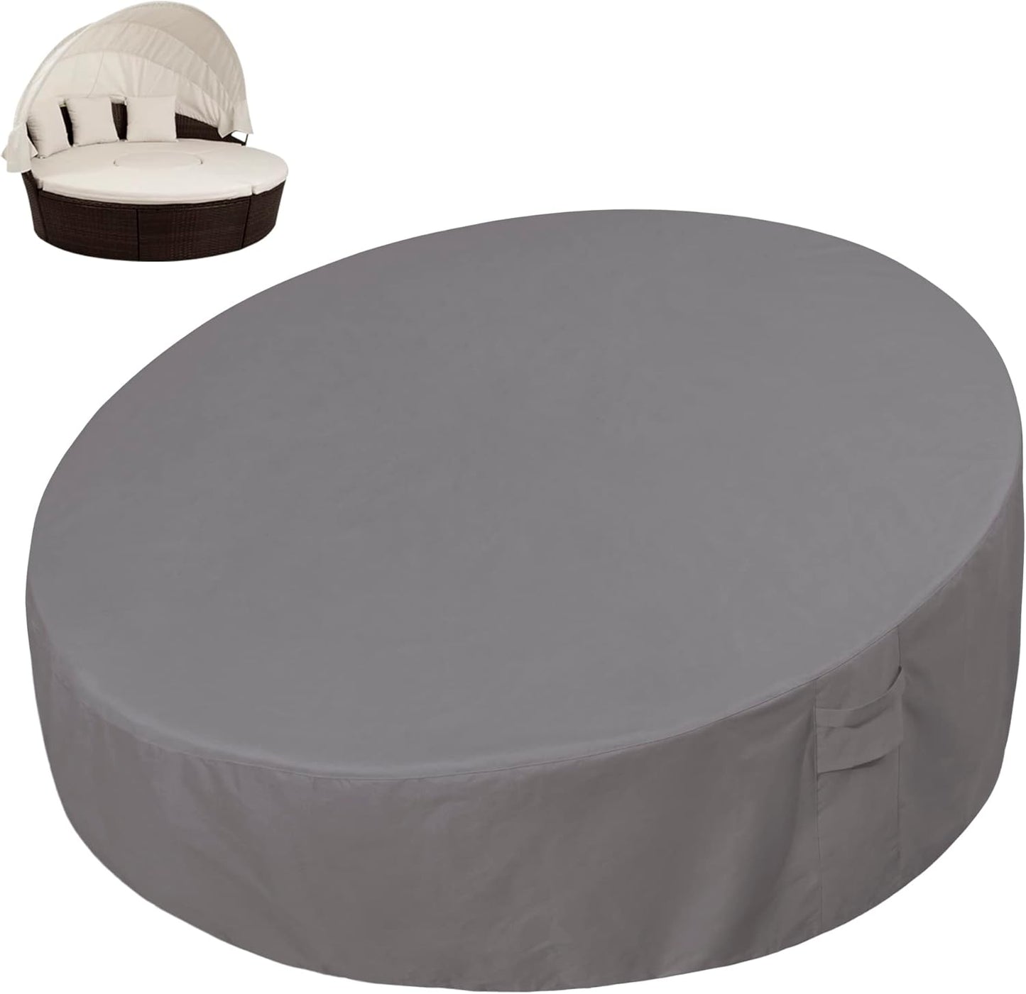 Heavy Duty Outdoor Daybed Cover 75 Inch Waterproof Grey