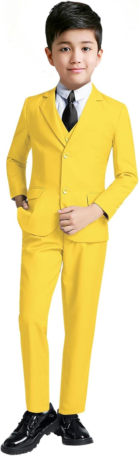 YuanLu Boys Suit for Kids Tuxedo Wedding Ring Bearer Outfit