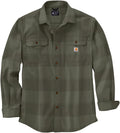 Carhartt Men's Loose Fit Heavyweight Flannel Plaid Shirt - Durable