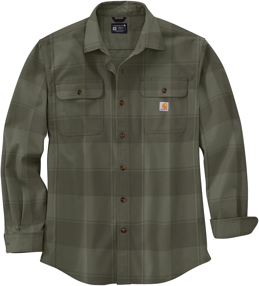 Carhartt Men's Loose Fit Heavyweight Flannel Long Sleeve Shirt