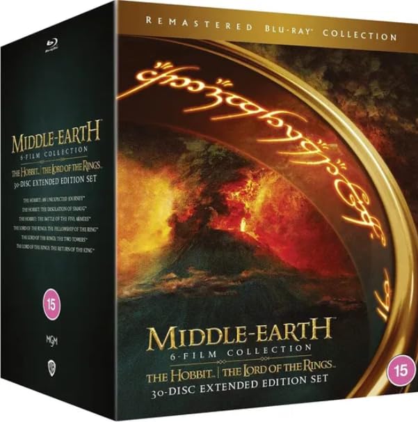 Middle Earth 6-Film Collection 30 Disc Box Set for Fans