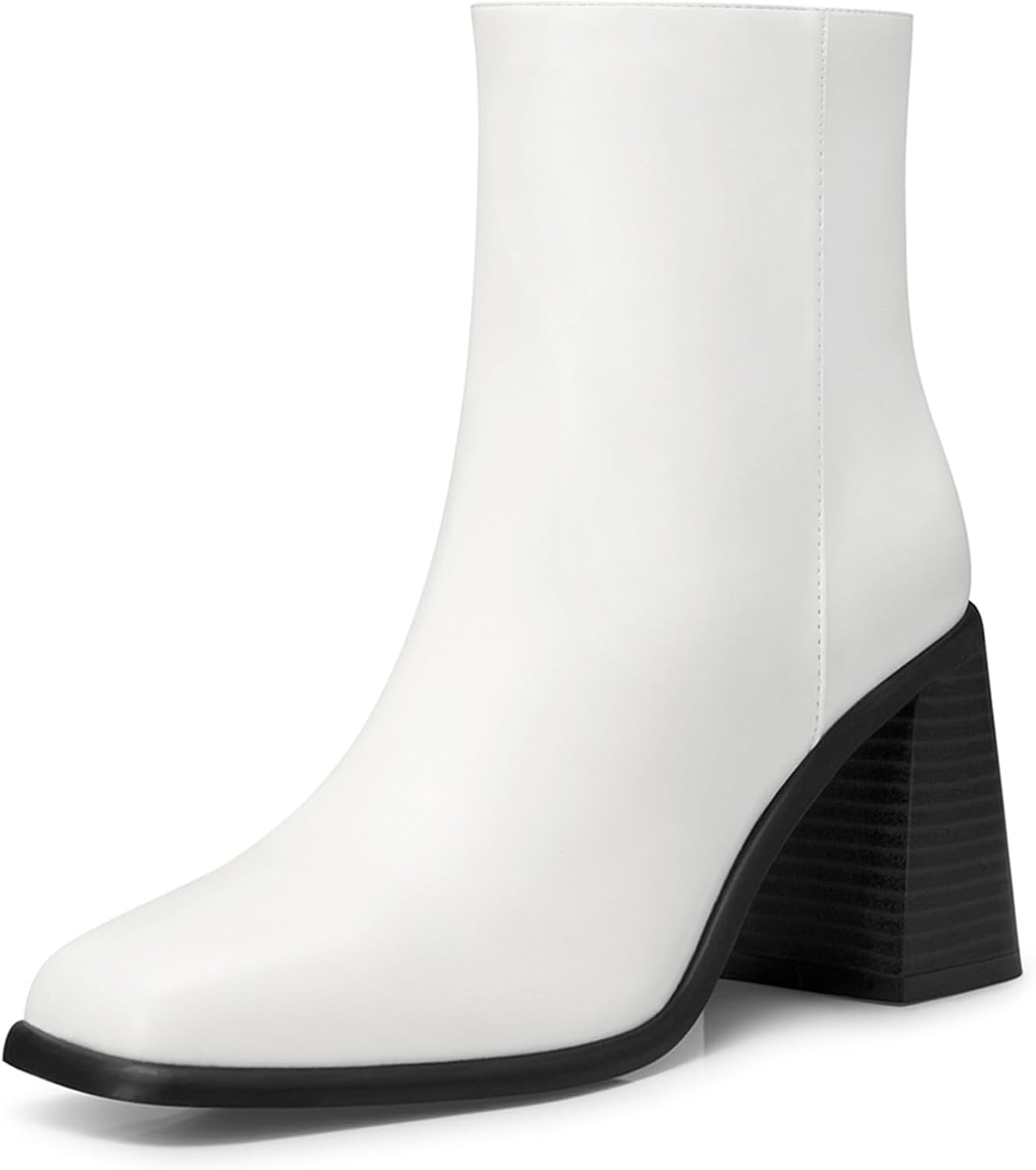 Women Heel Ankle Boots with 2.91 In Chunky Heels for All Occasions