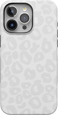 Casely iPhone 15 Pro Max Case Into The Wild - White Snow Leopard