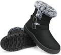 TEMOFON Women Winter Boots Waterproof: Cozy Fur Lined Booties