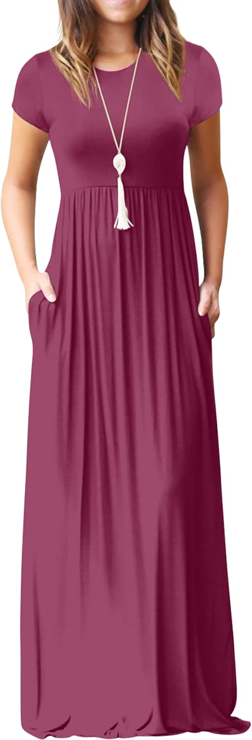 GRECERELLE Women Summer Maxi Dress with Pockets for All Occasions